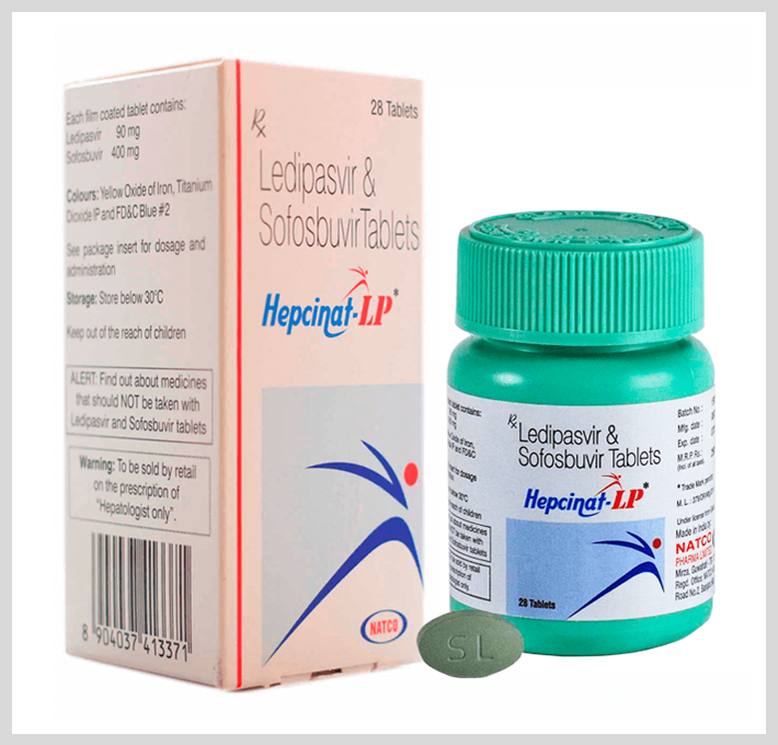 Hepcinat LP Ledipasvir 90mg and Sofosbuvir 400mg