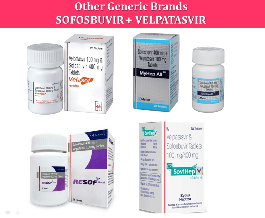 Generic Epclusa Sofosbuvir and Velpatasvir