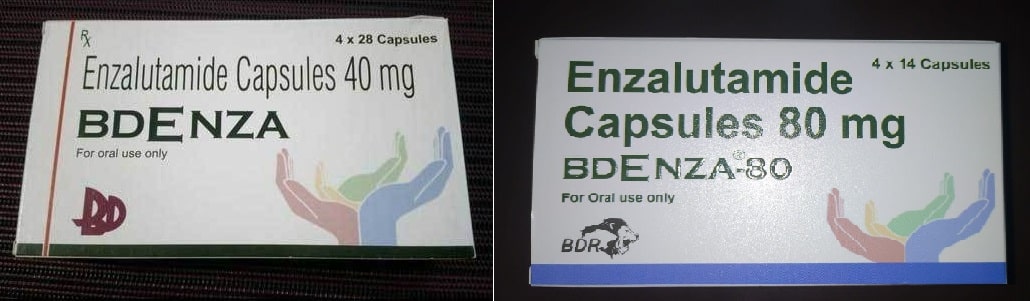 Bdenza 40 and 80 mg Enzalutamide